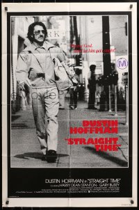 4t826 STRAIGHT TIME int'l 1sh 1978 Dustin Hoffman, Theresa Russell, don't let him get caught!