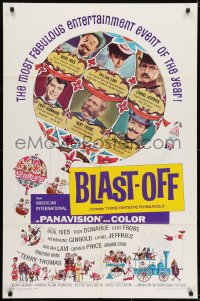 4t886 THOSE FANTASTIC FLYING FOOLS 1sh 1967 Troy Donahue in Blast-Off on a Rocket to the Moon!