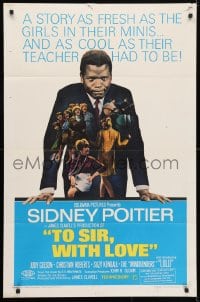 4t900 TO SIR, WITH LOVE 1sh 1967 Sidney Poitier, Geeson, directed by James Clavell!
