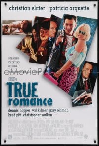 4t925 TRUE ROMANCE 1sh 1993 Christian Slater, Patricia Arquette, by Quentin Tarantino!