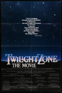 4t928 TWILIGHT ZONE 1sh 1983 Rod Serling TV series, Spielberg, Alvin art, no border design!