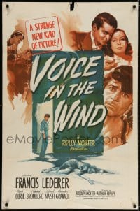 4t951 VOICE IN THE WIND 1sh 1944 Francis Lederer, Sigrid Gurie, a strange new kind of picture!