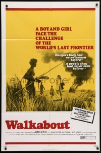 4t956 WALKABOUT style B 1sh 1971 Nicolas Roeg Australian Outback classic, the last frontier!