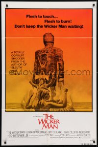 4t971 WICKER MAN 1sh 1974 Christopher Lee, Britt Ekland, cult horror classic!