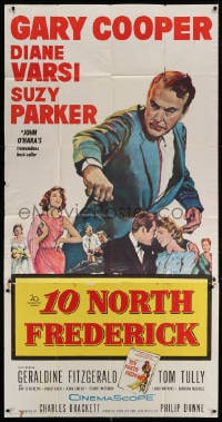 4w016 10 NORTH FREDERICK 3sh 1958 Gary Cooper, Diane Varsi, from John O'Hara's best-seller!