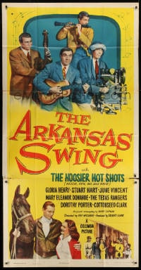 4w027 ARKANSAS SWING 3sh 1948 The Hoosier Hot Shots Hezzie, Ken, Gil & Gabe + horse racing!