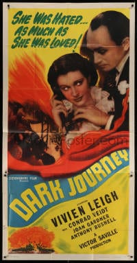 4w057 DARK JOURNEY 3sh R1947 Vivien Leigh was hated as much as she was loved by Conrad Veidt!