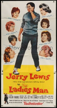 4w103 LADIES MAN 3sh 1961 girl-shy upstairs-man-of-all-work Jerry Lewis, different image!