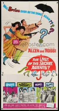 4w108 LAST OF THE SECRET AGENTS 3sh 1966 Allen & Rossi, will spying ever be the same again!