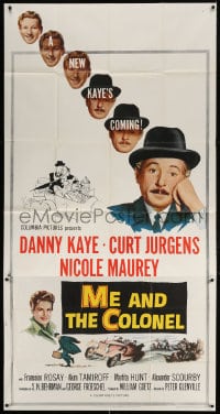 4w129 ME & THE COLONEL 3sh 1958 Danny Kaye in a dual role, Curt Jurgens, Nicole Maurey