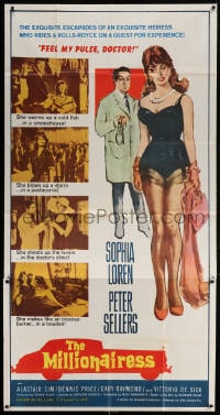 4w132 MILLIONAIRESS 3sh 1960 beautiful Sophia Loren is the richest girl in the world, Peter Sellers