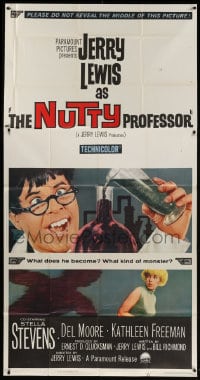 4w153 NUTTY PROFESSOR 3sh 1963 Jerry Lewis & Stella Stevens in Dr. Jekyll & Mr. Hyde spoof!