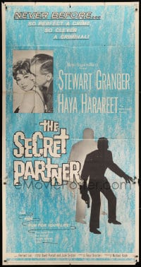 4w203 SECRET PARTNER 3sh 1961 Stewart Granger, Haya Harareet, never before so perfect a crime!
