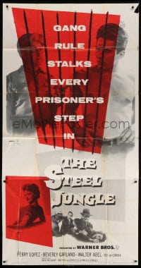 4w222 STEEL JUNGLE 3sh 1956 violence-makers, vengeance-takers & killer-crews behind bars!