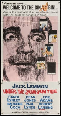 4w246 UNDER THE YUM-YUM TREE 3sh 1963 Jack Lemmon romances Carol Lynley & many sexy girls!