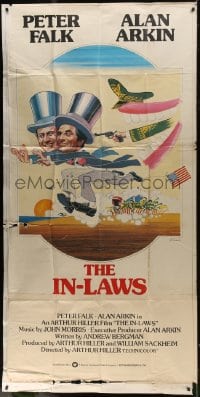 4w012 IN-LAWS English 3sh 1979 classic Peter Falk & Alan Arkin screwball comedy, Ferracci art!