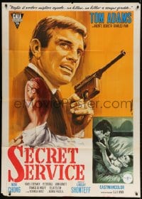 4w283 2nd BEST SECRET AGENT Italian 1p 1965 James Bond spy spoof, Tarantelli art, Secret Service!