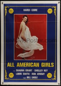 4w291 ALL AMERICAN GIRLS 2: IN HEAT Italian 1p 1984 full-length naked Shauna Grant barely covered!