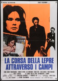 4w297 AND HOPE TO DIE Italian 1p 1972 Jean-Louis Trintignant, Robert Ryan, sexy Lea Massari!
