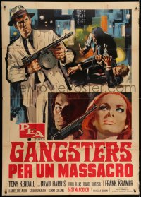 4w522 KILL PANTHER KILL Italian 1p 1968 great Sandro Symeoni art of gangsters w/ guns & sexy woman!