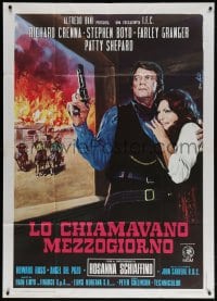 4w574 MAN CALLED NOON Italian 1p 1973 Louis L'Amour, art of Richard Crenna by Enzo Nistri!