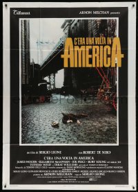 4w603 ONCE UPON A TIME IN AMERICA Italian 1p 1984 Robert De Niro, James Woods, Sergio Leone!