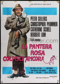 4w647 RETURN OF THE PINK PANTHER Italian 1p 1975 Peter Sellers as Inspector Jacques Clouseau!