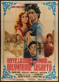 4w650 RIBALD DECAMERON Italian 1p 1972 Piovano montage art of top stars, sexploitation comedy!
