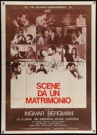 4w668 SCENES FROM A MARRIAGE Italian 1p 1975 Ingmar Bergman, Liv Ullmann, Bibi Andersson, montage!