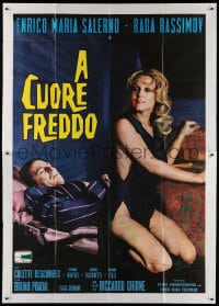 4w794 A CUORE FREDDO Italian 2p 1971 Enrico Maria Salerno & sexy Colette Descombes, A Cold Heart!