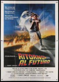 4w810 BACK TO THE FUTURE Italian 2p 1985 Drew Struzan art of Michael J. Fox, Zemeckis, ultra rare!