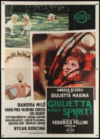 4w889 JULIET OF THE SPIRITS Italian 2p 1965 Federico Fellini's Giulietta degli Spiriti, Masina