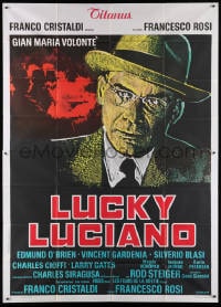 4w907 LUCKY LUCIANO Italian 2p 1974 Gian Maria Volonte as the famous Mafioso mobster!