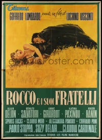 4w942 ROCCO & HIS BROTHERS Italian 2p 1960 Luchino Visconti's Rocco e I Suoi Fratelli, great art!
