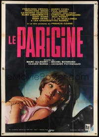 4w970 TALES OF PARIS Italian 2p 1962 great close up of Francoise Arnoul, Les Parisiennes!