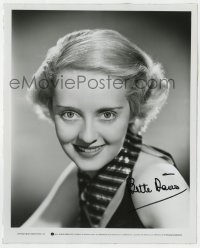 4x723 BETTE DAVIS signed 8x10 REPRO still 1980s youthful smiling portrait of the Hollywood legend!