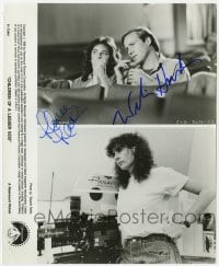 4x311 CHILDREN OF A LESSER GOD signed 8x10 still 1986 by BOTH William Hurt AND Marlee Matlin!