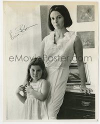 4x314 CLAIRE BLOOM signed 8x10.25 still 1964 candid with her daughter while making The Outrage!