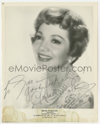 4x317 CLAUDETTE COLBERT signed stage play 8x10 still 1974 when she was in A Community of Two!
