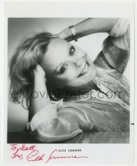 4x355 ELKE SOMMER signed 8x10 publicity still 1990s happy portrait of the pretty German star!