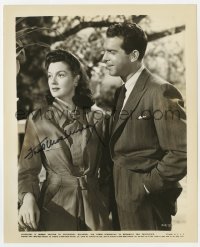 4x363 FRED MACMURRAY signed 8.25x10 still 1943 c/u with Rosalind Russell in Flight for Freedom!