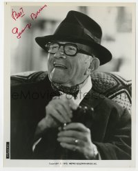 4x366 GEORGE BURNS signed 8x10 still 1975 great smiling close up from The Sunshine Boys!