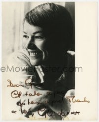 4x793 GLENDA JACKSON signed 8x10 REPRO still 1970s great smiling close up of the English actress!