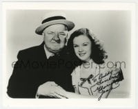 4x795 GLORIA JEAN signed 8x10 REPRO still 1980s with W.C. Fields, Never Give a Sucker an Even Break!