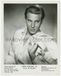 4x384 HANK WILLIAMS JR. signed 8x10.25 publicity still 1960s the singer at the start of his career!