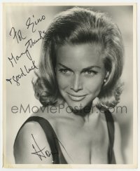 4x392 HONOR BLACKMAN signed 8x10 publicity photo 1960s great close up of the sexy English star!