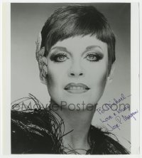 4x814 JAYE P. MORGAN signed 8x9 REPRO still 1970s close portrait of the Gong Show panelist!