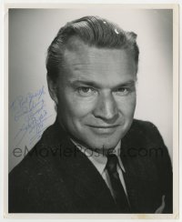 4x431 JOHN PICKARD signed deluxe 8x10 still 1957 head & shoulders portrait of the actor!