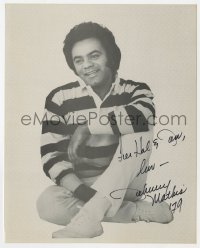4x822 JOHNNY MATHIS signed 8x10 REPRO still 1978 great portrait of the Wonderful Wonderful singer!