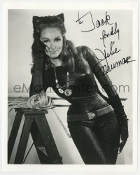 4x824 JULIE NEWMAR signed 8x10.25 REPRO still 1980s great portrait as Batman's sexy Catwoman!